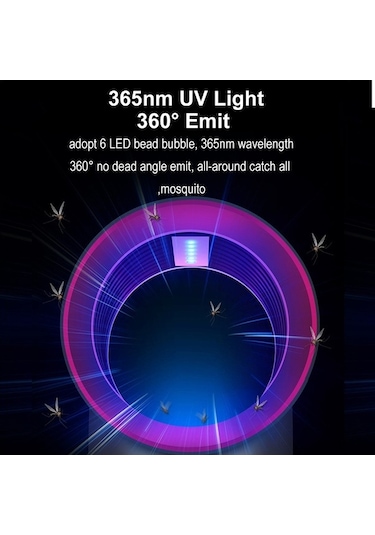 Ebitda Çocuklar İçin Güvenli, Kokusuz Radyasyonsuz Usb Şarjlı Sivrisinek Yakalama Lambası