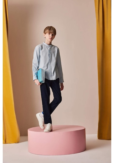 DeFacto Erkek Çocuk Düz Paça Basic Düz Gabardin Pantolon X4224A625SMNV135 DeFacto Erkek Çocuk Düz Paça Basic Düz Gabardin Pantolon X4224A625SMNV135