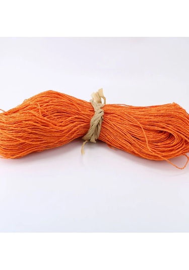 Turuncu Renk Çile Kağıt İp Çanta Ipi Supla Ipi No:65 - 550-600 Gr