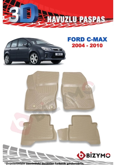 Ford C-Max 2004-2010 3D Bej Paspas Takımı Bizymo