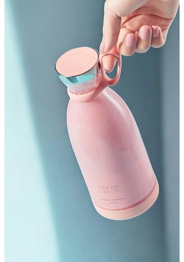 Bardak Blender Smoothie Meyve Sıkacağı Şarjlı Cam Taşınabilir Çok Renkli