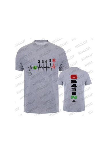 Kucluterkek Motosiklet Baskılı T-shirt 1n23456 - Yaz Moda Günlük Tişörtmultı Multı
