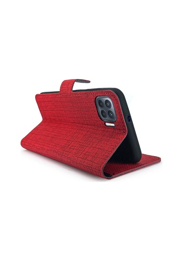 Oppo Reno4 Lite Kilif Fitcase Fabric Kapakli Cüzdanli 514449249