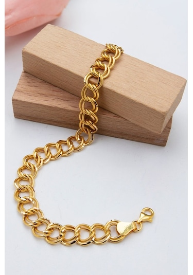 Latif Kuyumculuk 22 Ayar Altın Bilezik İkili Samanyolu Bileklik Lkblk1214