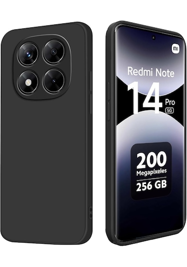 Xiaomi Redmi Note 14 Pro 5g Kılıf Kamera Korumalı Yumuşak Silikon