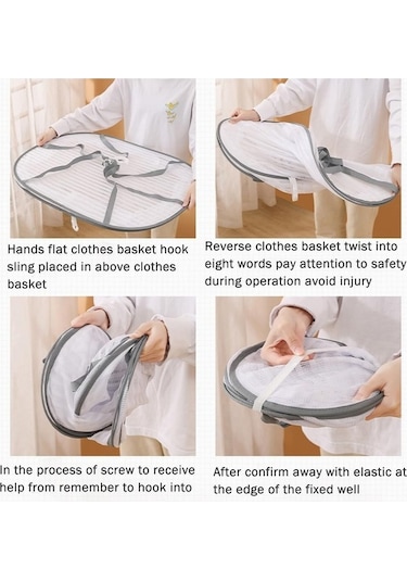 Novahub 3 Katmanlı Asılı Bitki Kurutucu, 3d Net Çamaşır Askısı, Bitki Ve Sebzeler İçin Kurutma Ağı Beyaz