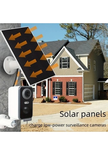 Besthome1 Dream011 2/3 Adet Beyaz Güneş Panelleri, Dış Mekan Kameralar & Fanlar İçin Şarj Power Bank Uyumlu Type C Usb