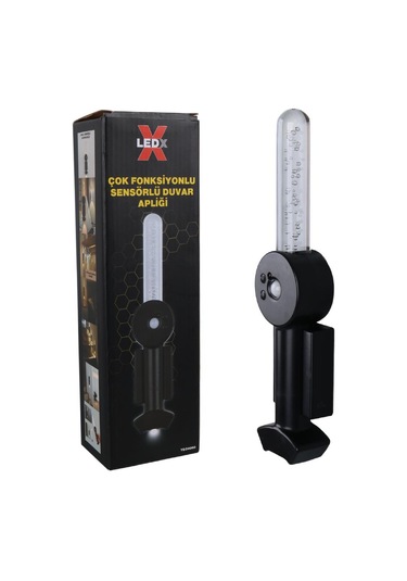 Ayt Ledx Mıktanıslı Rgb Renkli Usb Şarjlı 800 Mah 3 Kademeli Işıklı Sensörlü Duvar Aplik Led Aydınlatma Gece Lambası Siyah