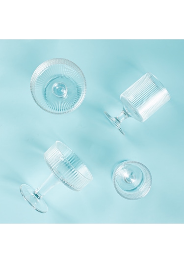 Porsima 4 Lü Ayaklı Dondurma Magnolia Kasesi Sunum Kase Seti