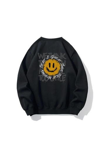 Brz Collection Unisex Oversize Nothing Beats Sweatshirt-siyah Siyah