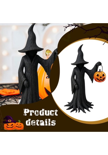 Suntek Reçine Figürin Şömine Masaüstü Cadılar Bayramı Orta