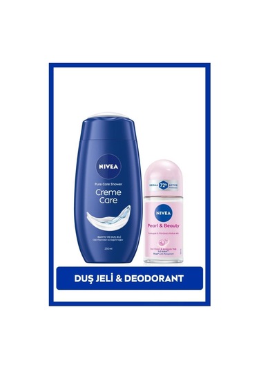 Creme Care Nemlendirici Duş Jeli 250ml Ve Rollon Deodorant Pearl&beauty 50ml, 72saat Anti-perspirant