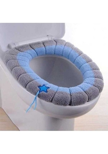 Tongxida Bej Banyo Klozet Kapağı Yumuşak Isıtıcı Mat, Konforlu Kullanım, Bej Bej