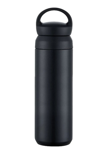 Japon Tarzı Paslanmaz Çelik 500 ML El Termosu - Fc431 Siyah