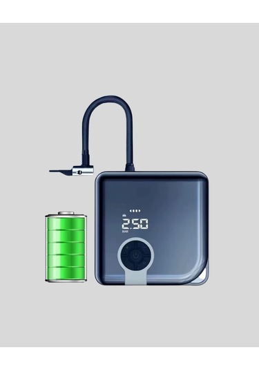 Bfs 6000mah Bataryalı Type-c Şarjlı Mini Hava Kompresörü Led Işıklı