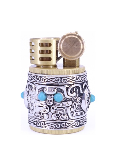 Promise Benzinli Rölyef İşlemeli Çakmak Gold