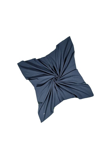 Tuana Eşarp Pamuk Jazz Eşarp 105x105cm Lacivert