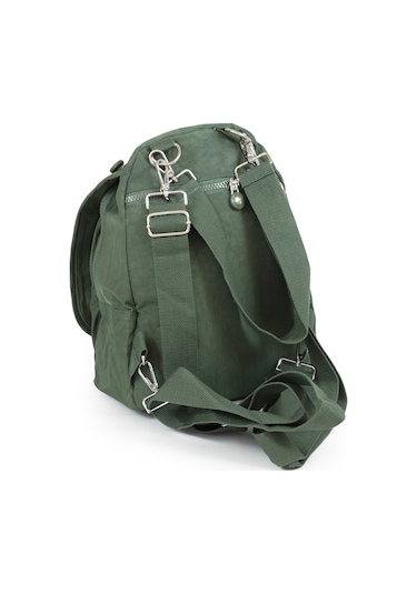 Küçük Boy Krinkıl/klinkır Su Geçirmez Çok Gözlü Uzun Askı Günlük El Omuz Ve Sırt Çantası Yeşil 13-5a Yeşil