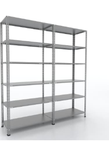 Mekoraf Mekoraf 43 X 93 2.5 Metre 6 Katlı Duble Raf Sistemi (2 Ünite )