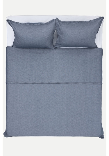 Koza Home Patara Mavi Çok Amaçlı %100 Pamuk Çift Kişilik Yatak Örtüsü 240x2 Mavi