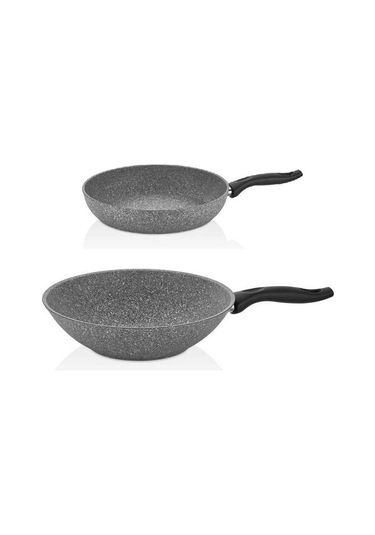 Falez Granit Tava 24 Cm Ve 28 Cm Wok Tava Granit