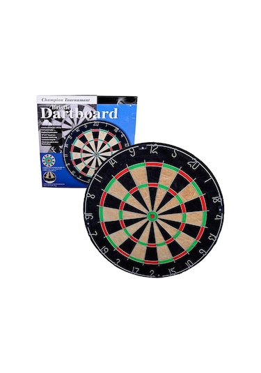 Avessa Domuz Kılı Dart Tahtası Profesyonel Dart Seti 6 Adet Ok Da