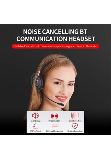 Primepickings Net Tasarım Gürültü Önleyici Bt Kulaklık, 330 Ayarlanabilir, Teleskopik, 12 Saatlik Çalışma, Hfp/a2dp Destek, Mikro U