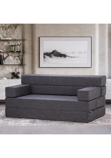 Homedius Melisa Çift Kişilik Katlanır Yatak Katlanır Koltuk Bej