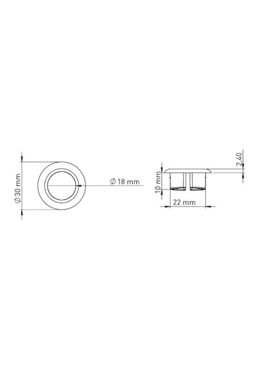 Lavabo Su Taşma Yüzüğü Mat Siyah 130026