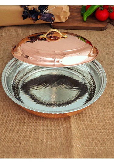 Bakır Karnıyarık Tencere 30 Cm