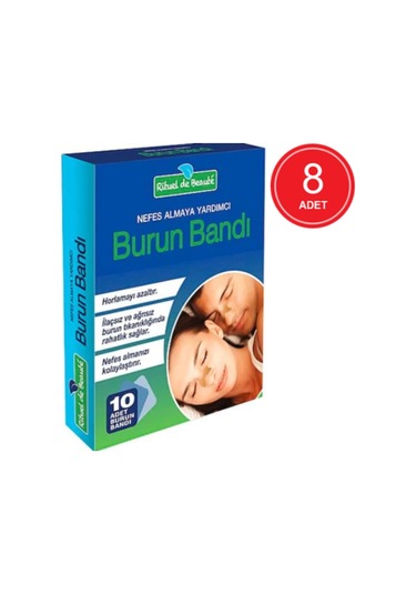 Rituel De Beaute Horlama Azaltıcı Burun Bandı 10'lu x 8 Paket