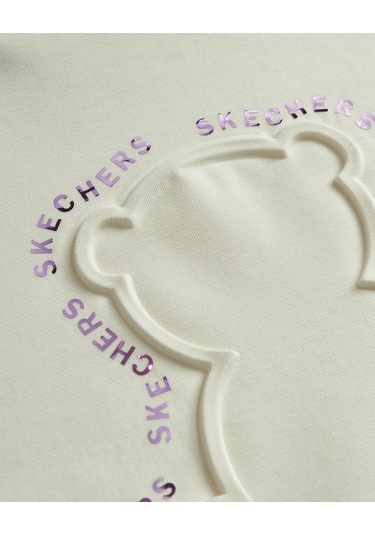 Skechers G 2xı-lock Loose Fit Sweatshirt Büyük Kız Çocuk Beyaz Sweatshirt Sk242035-102 Beyaz