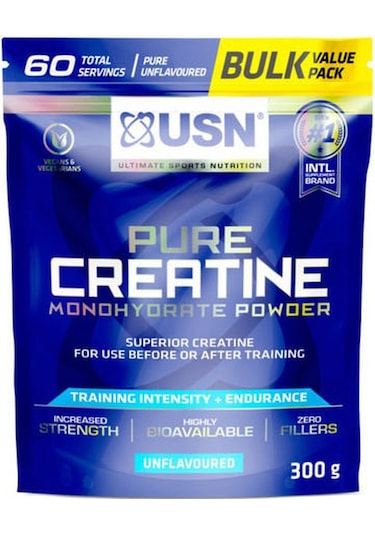 Usn Pure Superior Creatine Monohidrat 300 Gram 60 Servis - Abd Menşei Aromasız