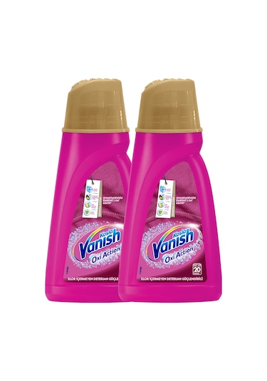 Vanish Kosla Oxi Action Gold Pembe Sıvı Leke Çıkarıcı 2 x 1 L