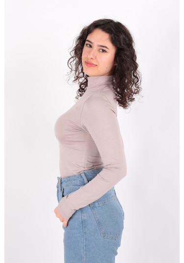 Busem W0010437 Kadın Bluz Vizon