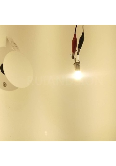 E10 Led Ampul 220v 230v Ac Enerji Tasarruflu Led Gösterge Işığı 8mm Vida Tabanı 3030 4smd Led Yonga Seti Yükseltme Lambası, Sıcak Beyaz 4'lü Paket Hy