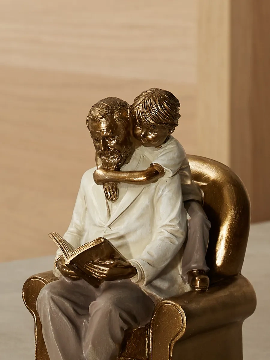 Lefard Dekoratif Heykelcik "dede Ve Torun" 19,5 Cm 200584940