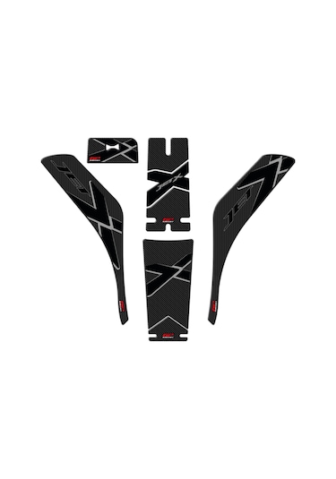 GP Kompozit SYM Jet X 125 2022-2024 Uyumlu Tank Pad Seti Karbon