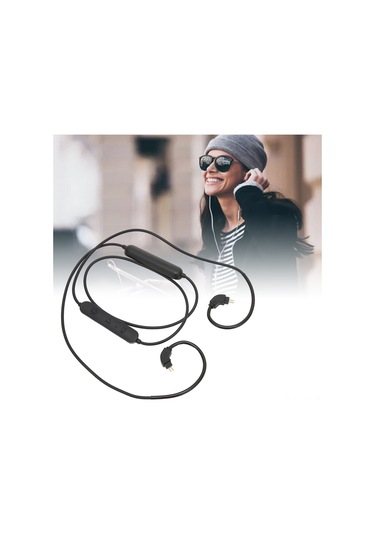 Konesam Kablolu Kulaklığı Kablosuz Hale Getiren Bt 5.0 Adaptör Kablosu, Düşük Gecikme, Mikrofon Ve Kumanda, 2 Pin 0.78mm Uyumlu Massdrop Ve Diğerleri Diğer