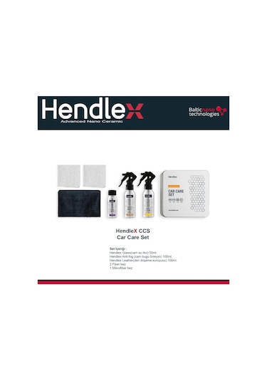 Hendlex Car Care Set - Su İtici-buğu Önleyici-deri Koruma