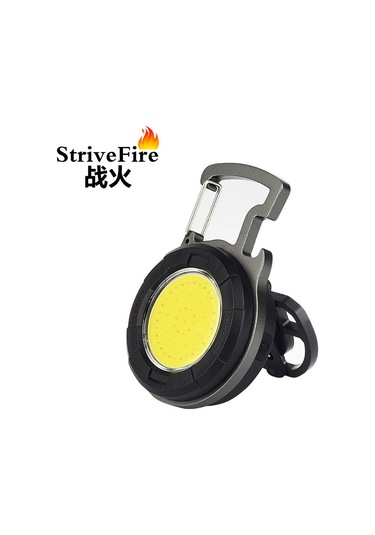 Kosona Alüminyum Çok Fonksiyonlu Anahtar Zinciri Feneri - Led/cob Işık Kaynağı, 800mah Şarjlı Batarya, Ev Ve Dış Mekan Işığı, Taşınabilir Mini Çalışma Lambası Çok Renkli