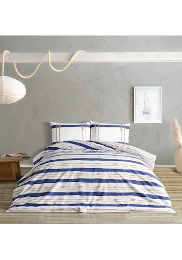 Marine Nevresim Takımı Serene Tek King Size - Beyaz