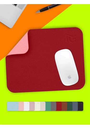 Gimarz Küçük Deri Kırmızı Fare Altlığı 213412120