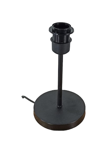 Metal Gövdeli Abajur Ayağı Siyah