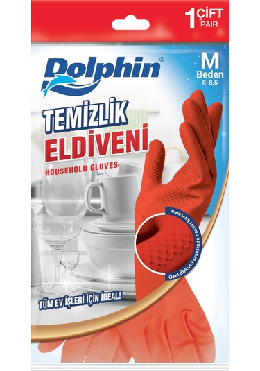 Supertrend Temizlik Eldiveni Kırmızı M 1 Çift