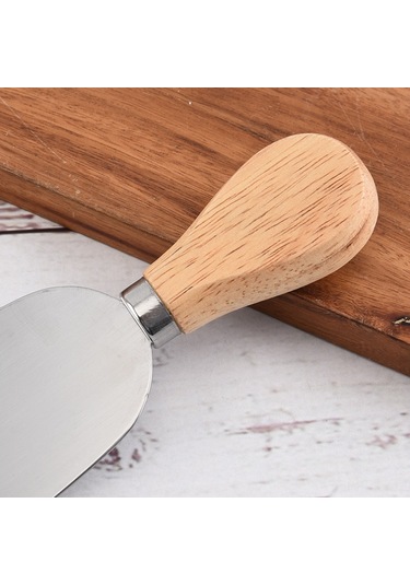 Geeroyoo 4'lü Peynir Bıçağı Seti: Gümüş Ağacı Saplı, Çelik Bıçaklar - Yumuşak, Sert Ve Yarı Sert Peynirler İçin, Parti Ve Misafirler İçin Uygun Diğer