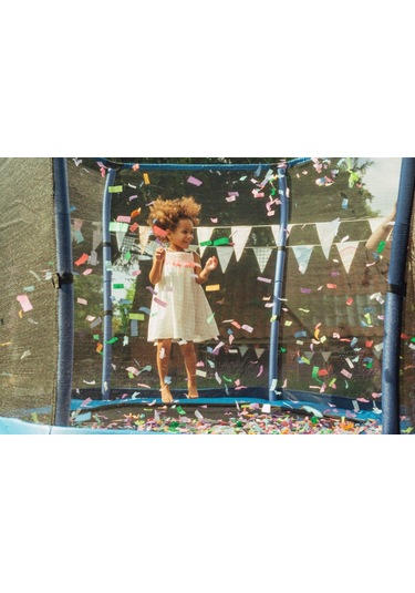 Plum File Korumalı Trambolin - 7 Ft - Mavi Çok Renkli