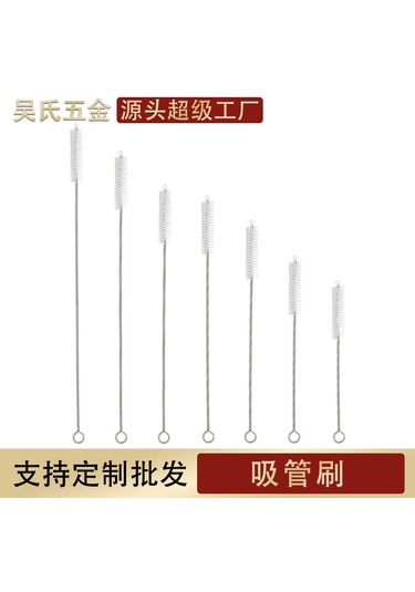 Nokta Naylon Saman Fırçası Fabrika Çocuk Süt Şişesi Test Tüpü Fırça Temizleme Fırçası Paslanmaz Steel304