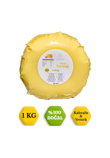 Rize Yayık Köy Tereyağı Kahvaltılık 1 Kg