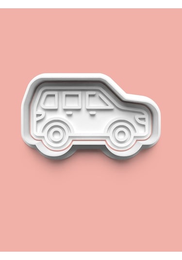 Arabalar Kurabiye Kalıbı Ve Şeker Hamuru Kalıbı 4'lü Set